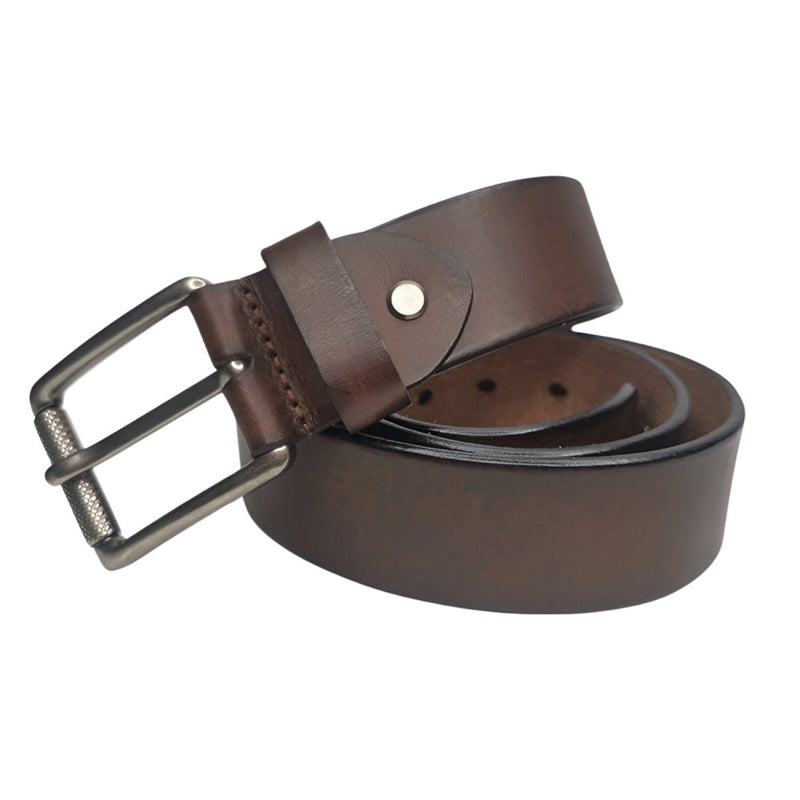 Ceinture souple en cuir pleine fleure, pour homme, modèle Enrico