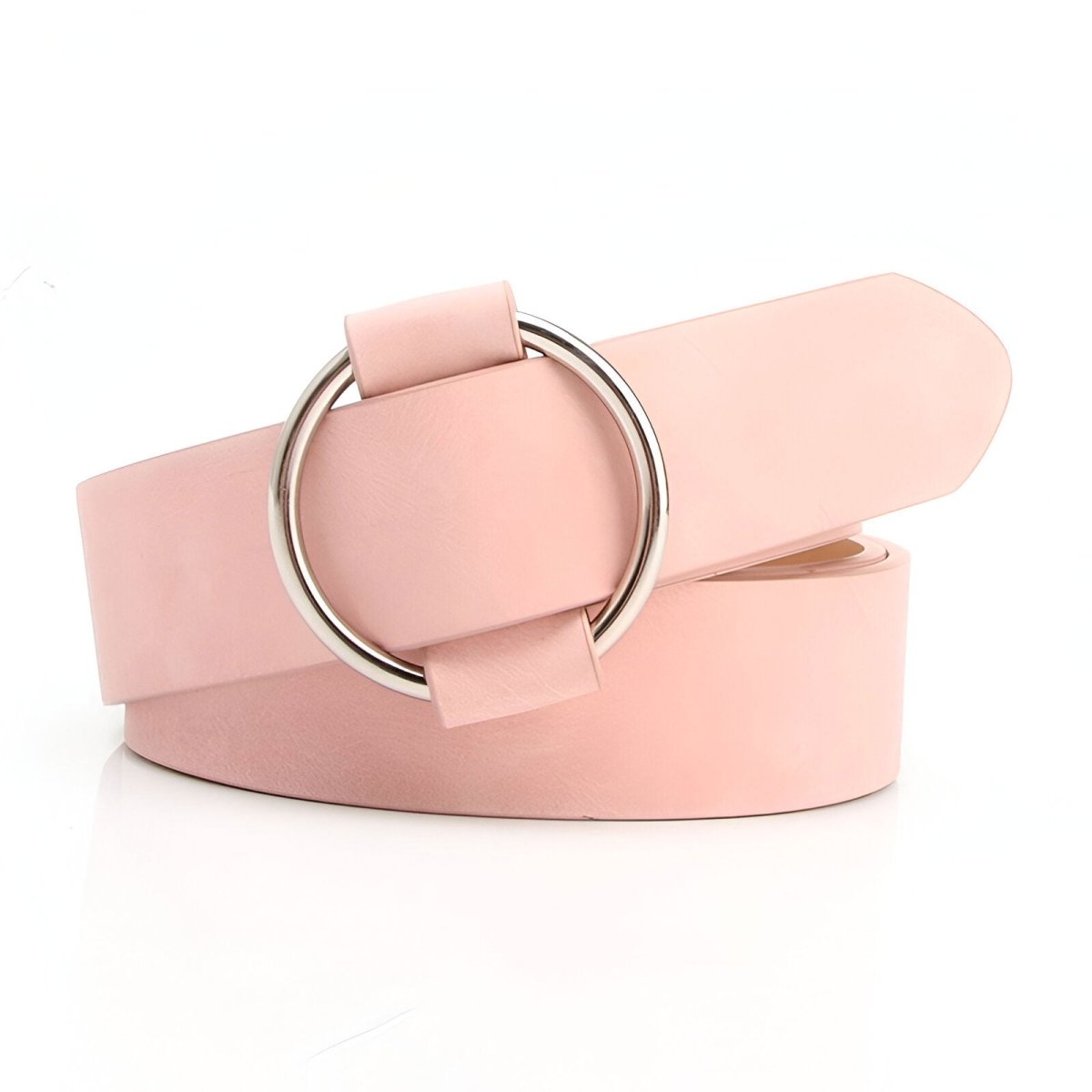 Ceinture tendance à boucle ronde pour femme, modèle Jessie - La Boutique de la Ceinture