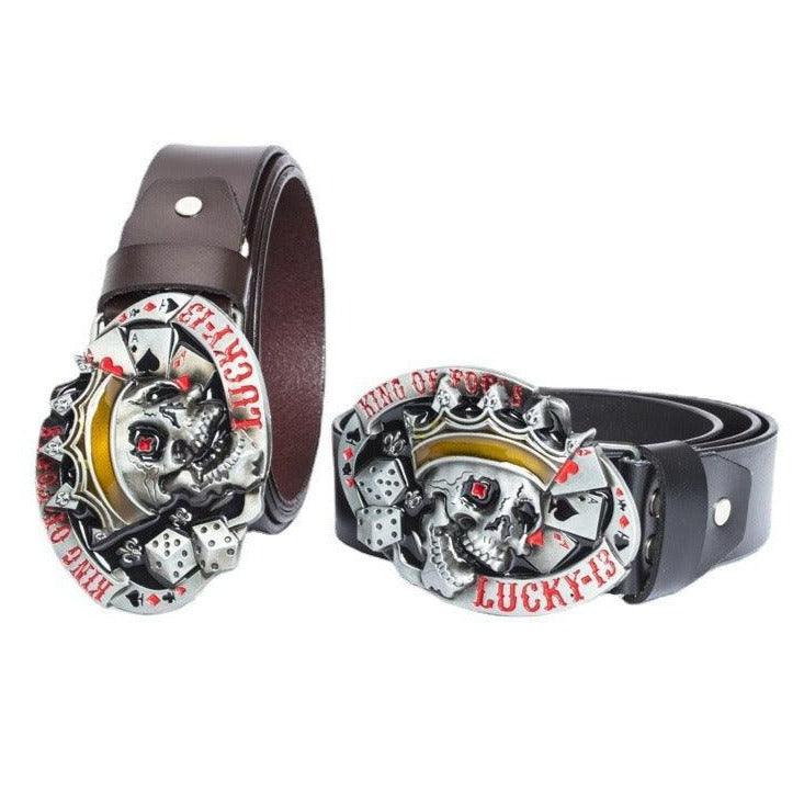 Ceinture Tête de Mort pour Femme ou Homme, modèle Karn