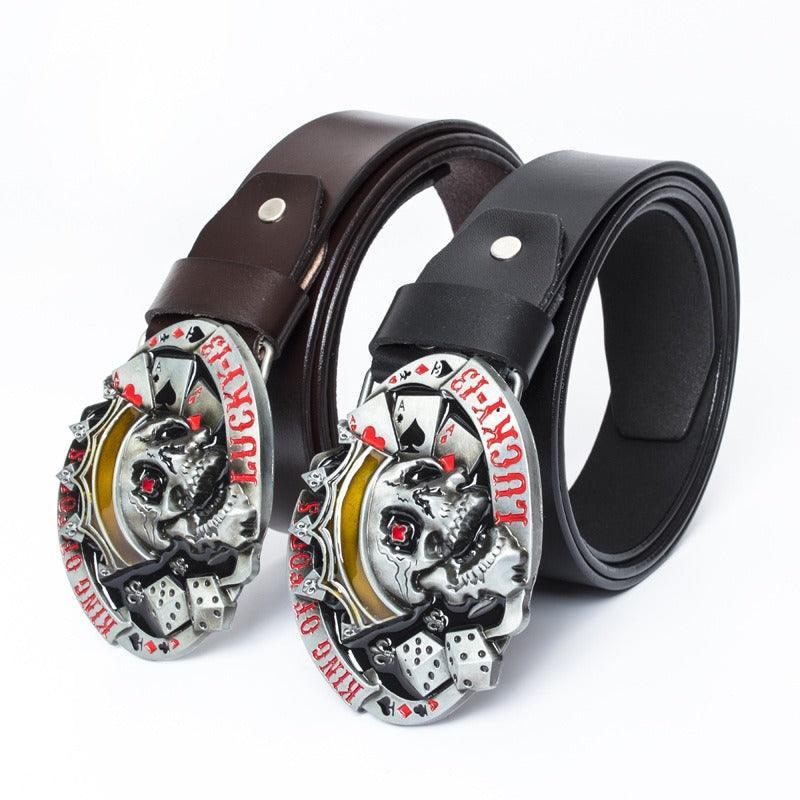 Ceinture Tête de Mort pour Femme ou Homme, modèle Karn