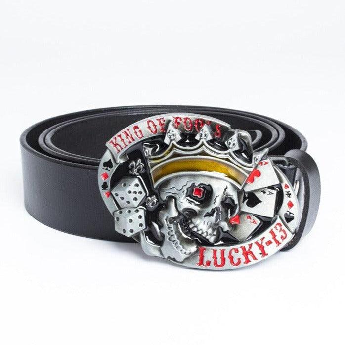 Ceinture Tête de Mort pour Femme ou Homme, modèle Karn - La Boutique de la Ceinture