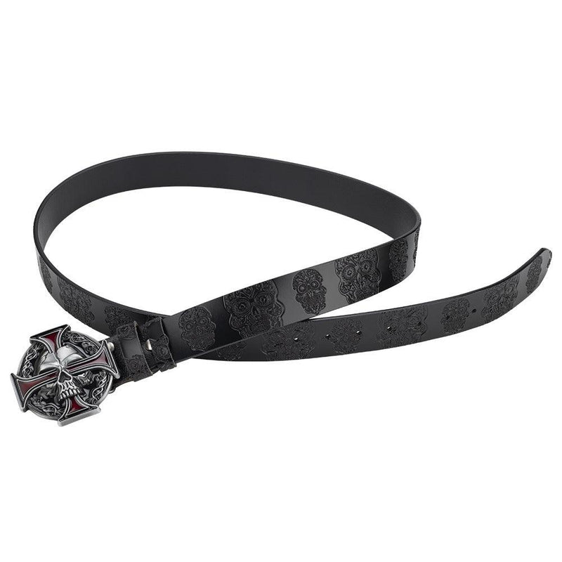 Ceinture Tête de Mort pour Femme ou Homme, modèle Magnus