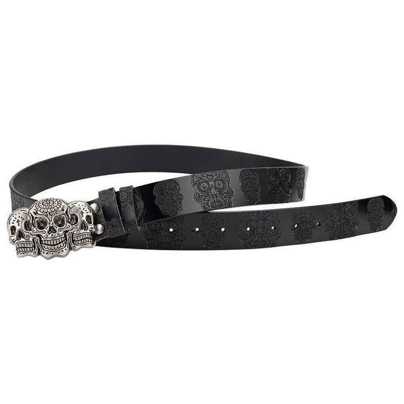 Ceinture Tête de Mort pour Femme ou Homme, modèle Sephiran