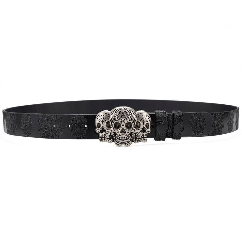 Ceinture Tête de Mort pour Femme ou Homme, modèle Sephiran