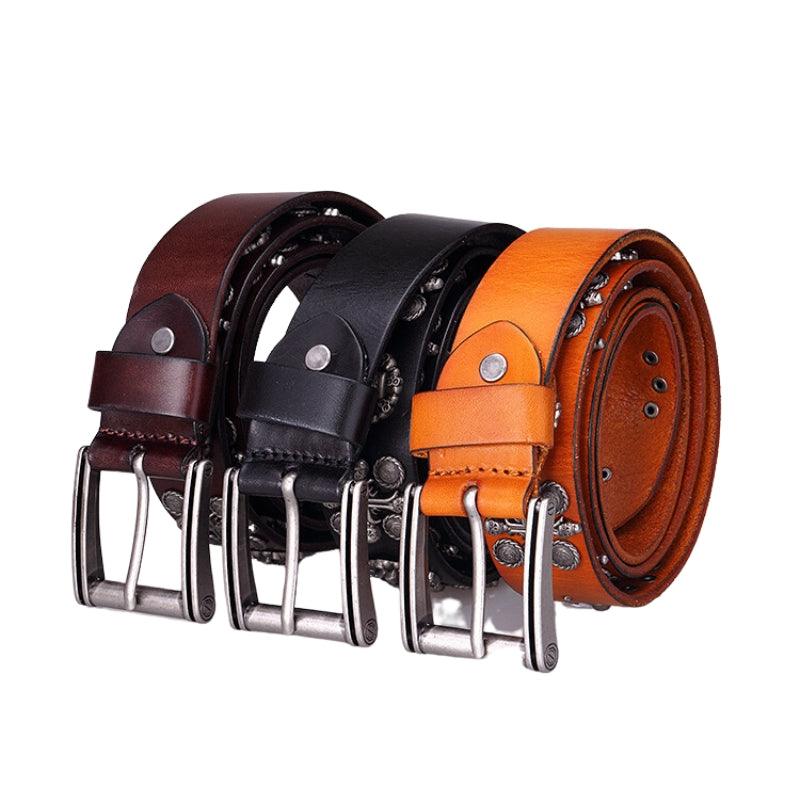 Ceinture Tête de mort pour Homme, modèle Kimo