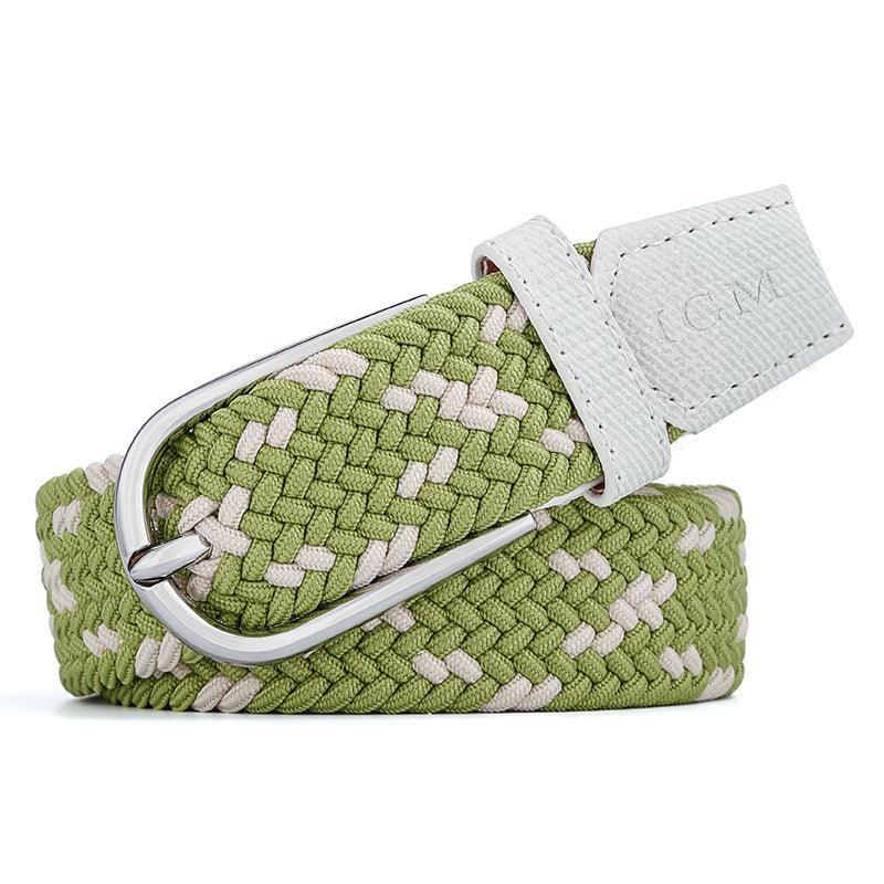 Ceinture tressée élastique pour femme, modèle Flaviana - La Boutique de la Ceinture