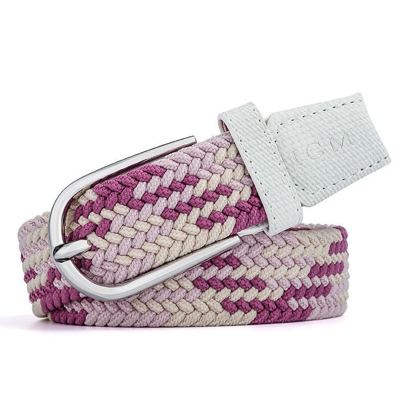 Ceinture tressée élastique pour femme, modèle Marianna - La Boutique de la Ceinture