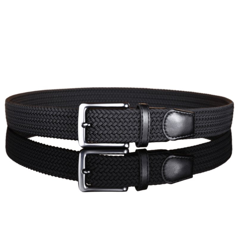 Ceinture tressée élastique pour homme, modèle Darius - La Boutique de la Ceinture