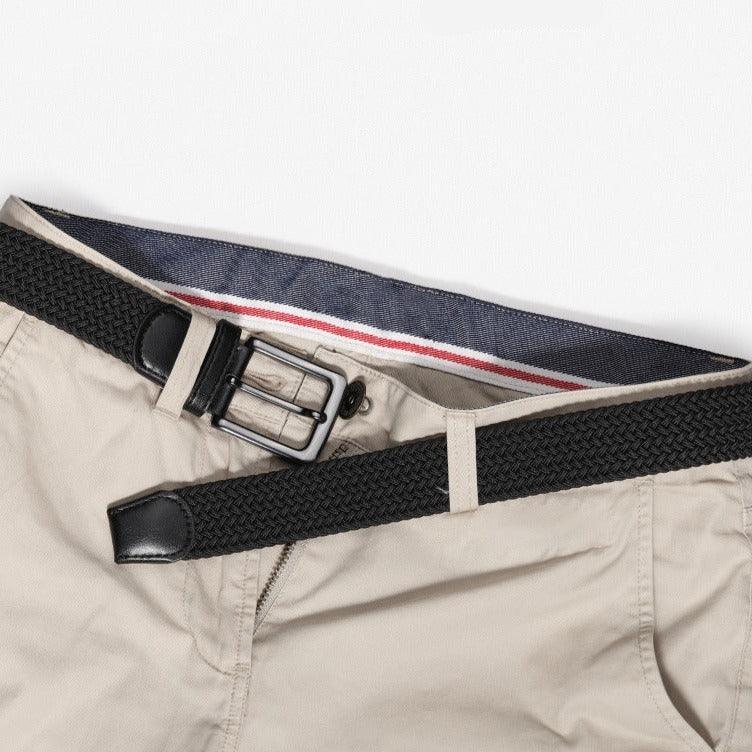 Ceinture tressée élastique pour homme, modèle Darius