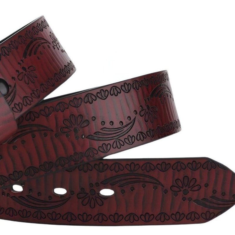 Ceinture Western à motifs floraux, modèle Kurata
