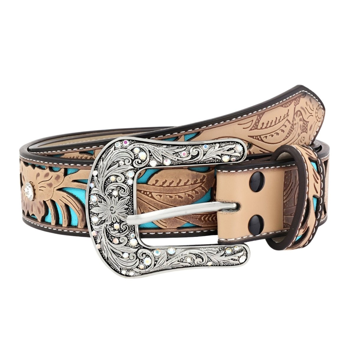 Western Beige Ceinture Femme Boucle Western Ceinture Western Avec