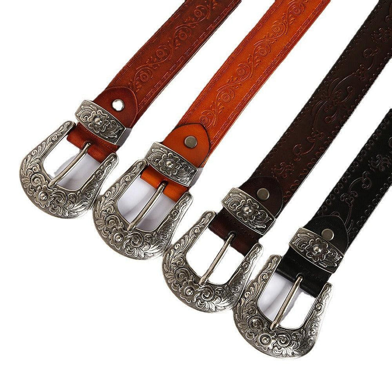 Ceinture Western en cuir, modèle Osyka