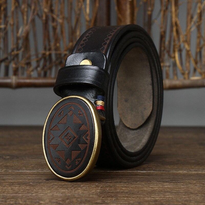 Ceinture western en cuir, modèle Sciria