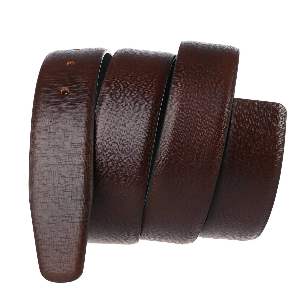 Lanière de ceinture 3.4 cm, en cuir, pour boucles ardillons, aspect vieillit, modèle Maloney - La Boutique de la Ceinture