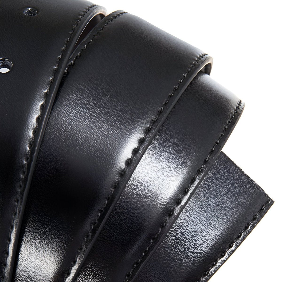 Lanière de ceinture 3.4 cm, en cuir, pour boucles ardillons, réversible, modèle Kalo - La Boutique de la Ceinture
