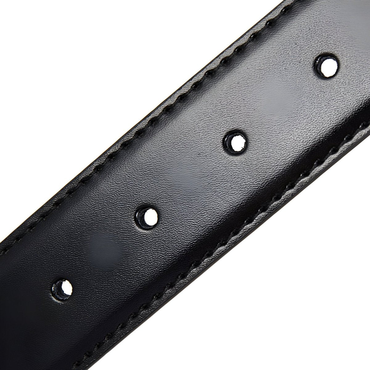Lanière de ceinture 3.4 cm, en cuir, pour boucles ardillons, réversible, modèle Kalo - La Boutique de la Ceinture