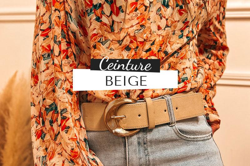 Ceinture Beige Femme