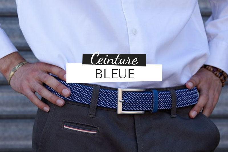 Ceinture Bleu Marine Homme