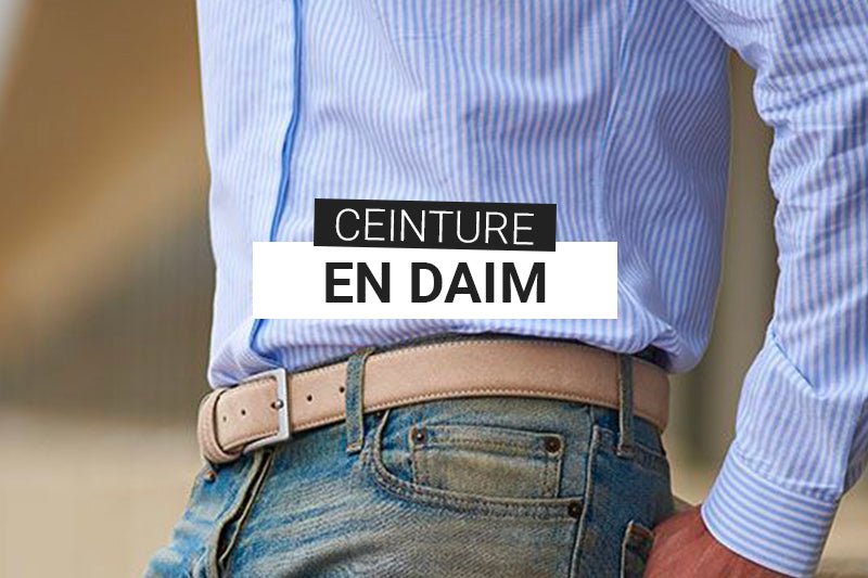Ceinture en Daim pour Homme