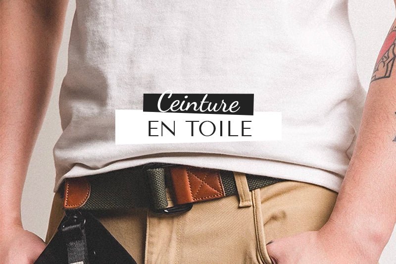 Ceinture en Toile & Toile Nylon pour Homme