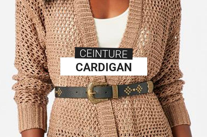 Ceinture Femme pour Gilet Long (Cardigan)