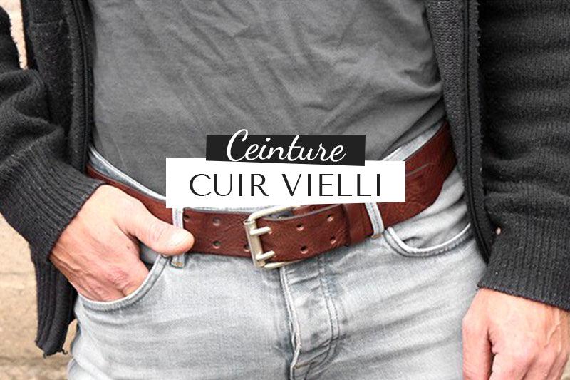Ceinture Homme en Cuir Vintage
