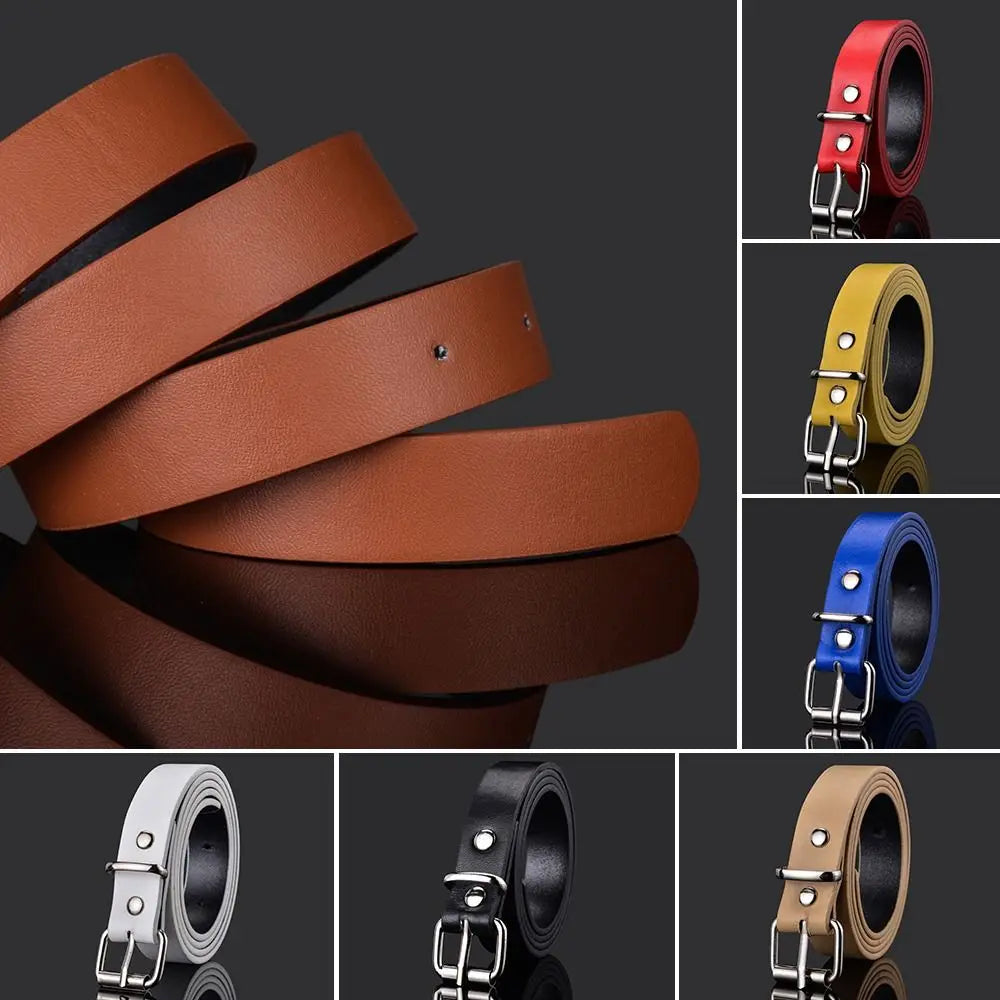 Ceinture Enfant Fine en Similicuir , Modèle Livia