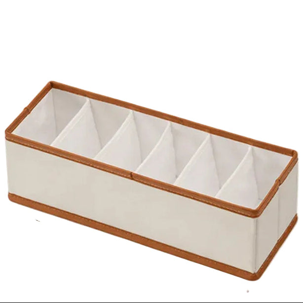 Boîte de rangement pour ceintures 6 compartiments