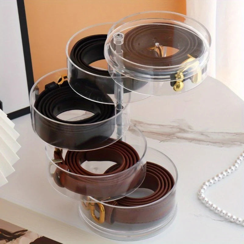 Boîte de rangement rotative pour ceintures