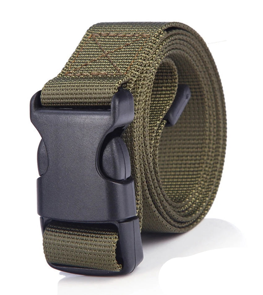Ceinture Enfant en Toile Réglable avec Boucle à Clip, Modèle Milo