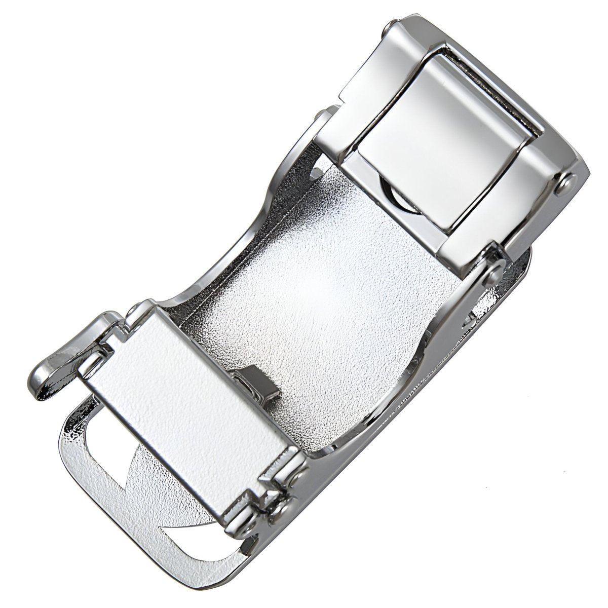 Crrynuo Boucle De Ceinture Automatique Homme - Tête De Ceinture Réglable Argent 3,5cm - Accessoire Métal