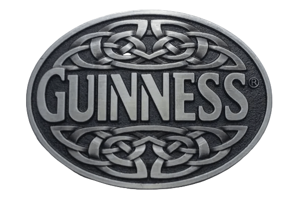Boucle de ceinture Celtique, GUINNESS, modèle Milio - La Boutique de la Ceinture
