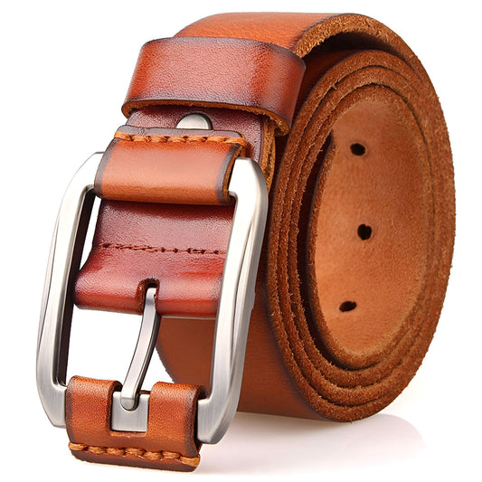 Ceinture en cuir lisse marron chocolat pour homme avec Ceinture en cuir lisse marron chocolat pour homme avec