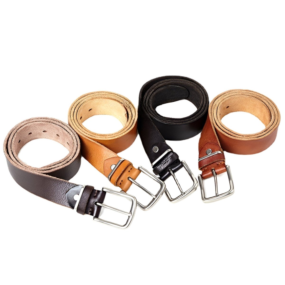 Ceinture chic en cuir pour homme, modèle Aurélien - La Boutique de la Ceinture