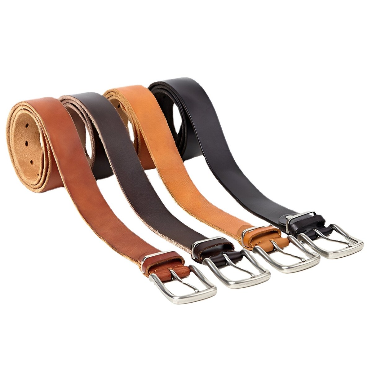 Ceinture chic en cuir pour homme, modèle Aurélien - La Boutique de la Ceinture