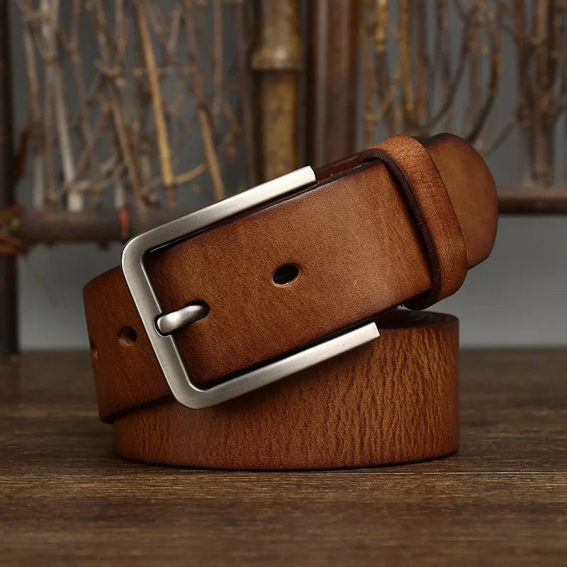 Ceinture cuir homme classique rivetée modèle Marlo - La Boutique de la Ceinture