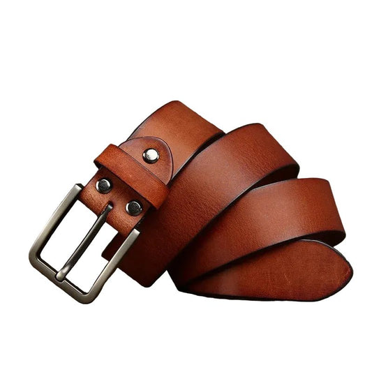 Ceinture cuir homme classique rivetée modèle Marlo - La Boutique de la Ceinture