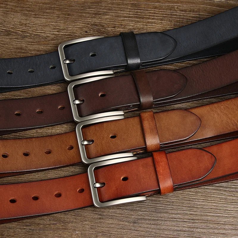 Ceinture cuir homme classique rivetée modèle Marlo