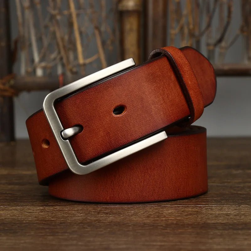 Ceinture cuir homme classique rivetée modèle Marlo - La Boutique de la Ceinture