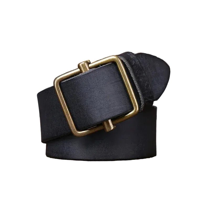 Ceinture cuir homme vintage boucle carrée modèle Edouard - La Boutique de la Ceinture