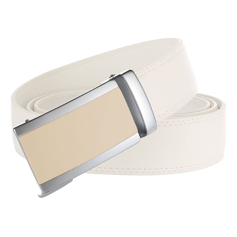 Ceinture de costume, boucle automatique en cuir, pour Homme, modèle Quentin - La Boutique de la Ceinture
