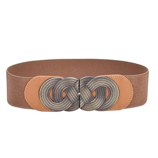 Ceinture élastique taille haute, pour femme, modèle Elise - La Boutique de la Ceinture