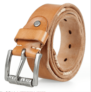 Ceinture en cuir au look dénim rétro à l'aspect vieilli, modèle Eskil - La Boutique de la Ceinture