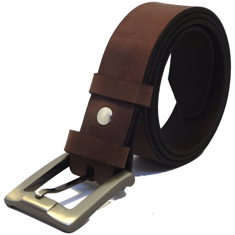 Ceinture Made In France, en cuir pleine fleur, tannage végétal, pour homme, modèle Corentin