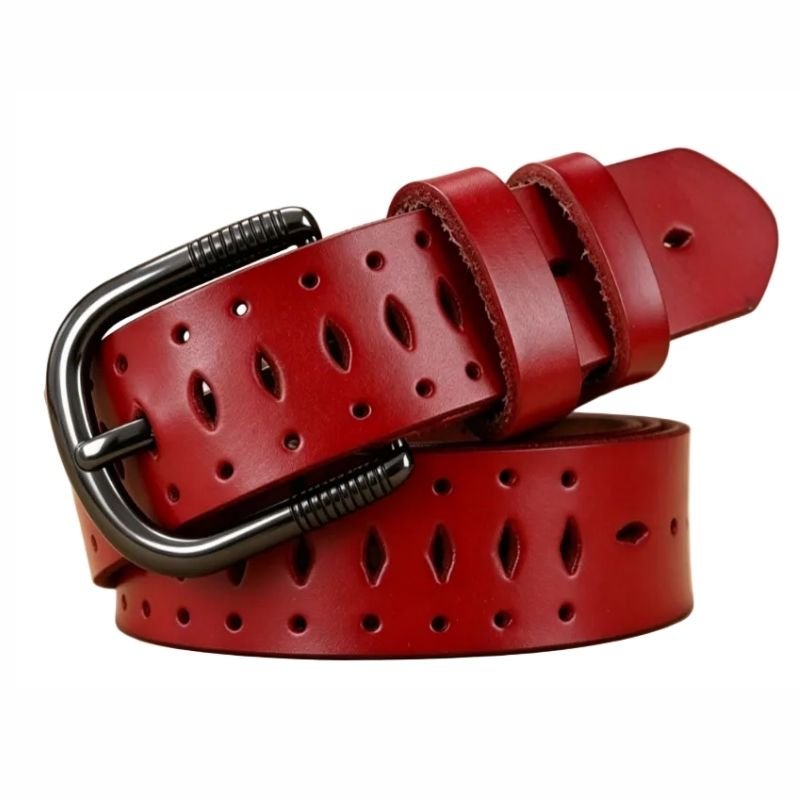 Ceinture en cuir pour femme, modèle Atilia