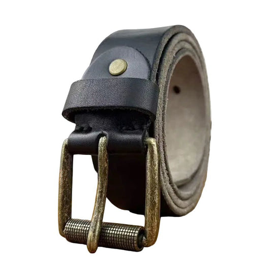 Ceinture en Cuir Rustique pour Homme, modèle Moti - La Boutique de la Ceinture