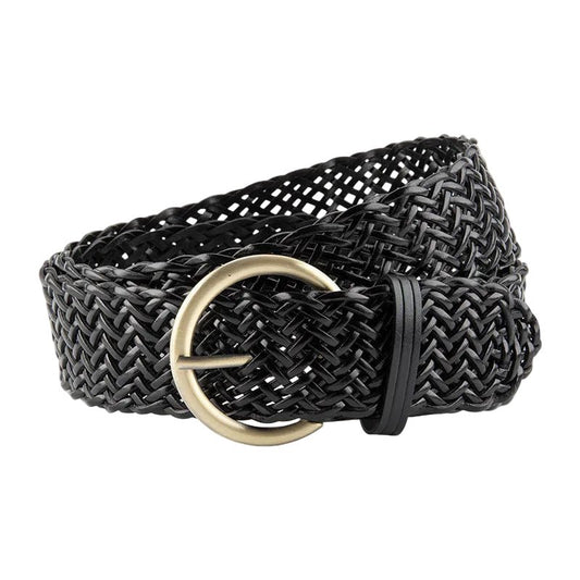 Ceinture en cuir tressé, modèle Lola - La Boutique de la Ceinture