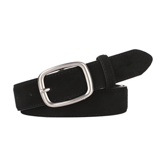 Ceinture en cuir véritable suédé, au look polyvalent, modèle Émilie - La Boutique de la Ceinture