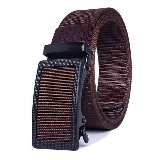 Ceinture en toile élastique pour homme, à boucle automatique, modèle Clément - La Boutique de la Ceinture