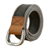 Ceinture en toile homme à boucle double D, modèle Mauricio - La Boutique de la Ceinture